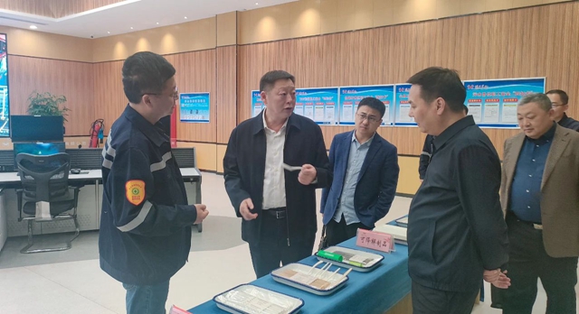 宜昌市國資委黨委書記、主任黃智華到降解新材料公司調(diào)研指導(dǎo)工作(圖1)
